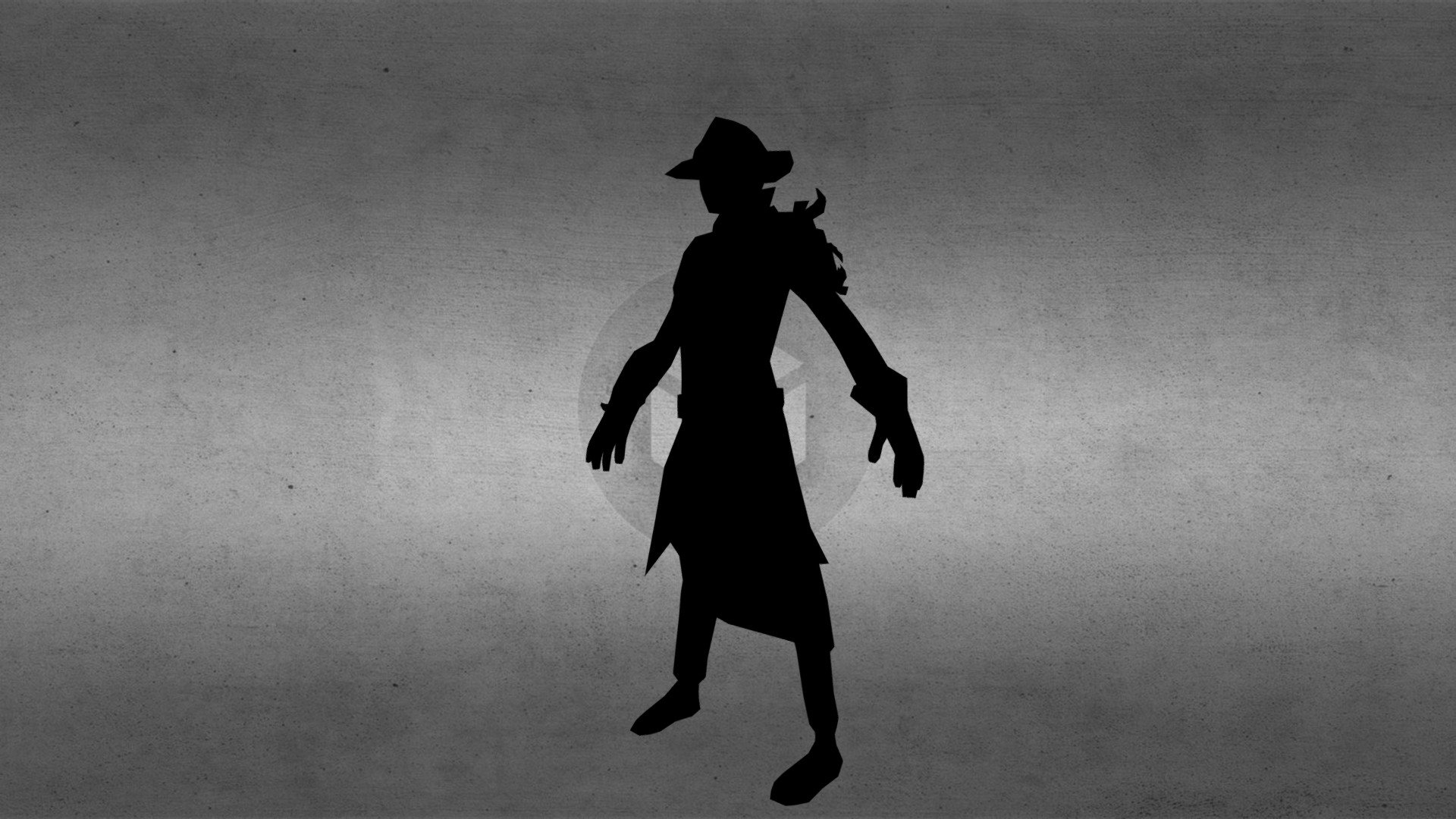 Low poly witch hunter