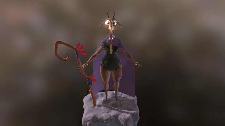 Magical Tribe Character 3D Model