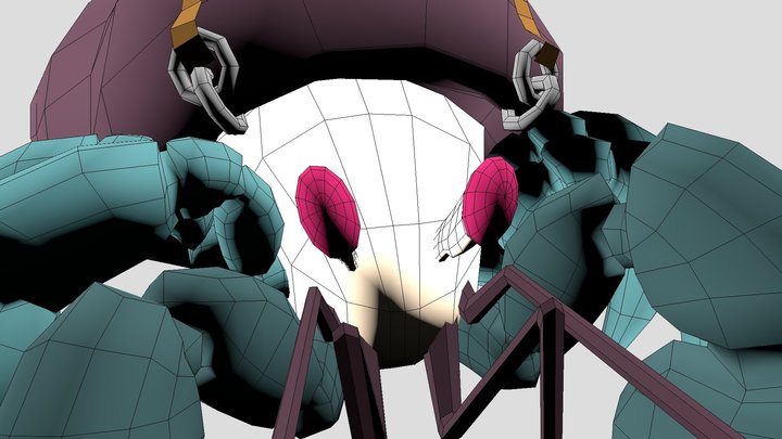 CGMA_Handpainted_Wk10_JAnaya_Crab_Model2 3D Model