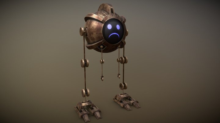 Sad Robot 3D Model