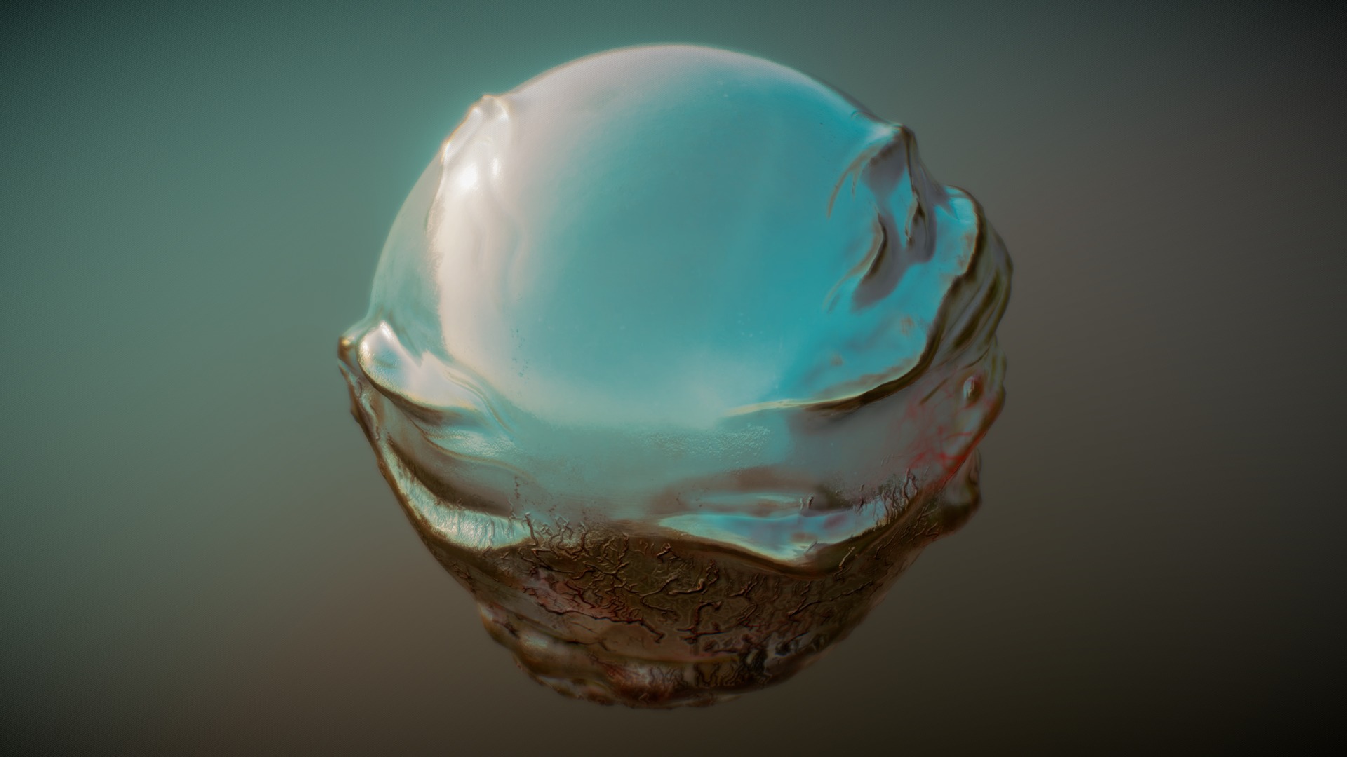 3D model Story Yolk - This is a 3D model of the Story Yolk. The 3D model is about a close-up of a glass globe.