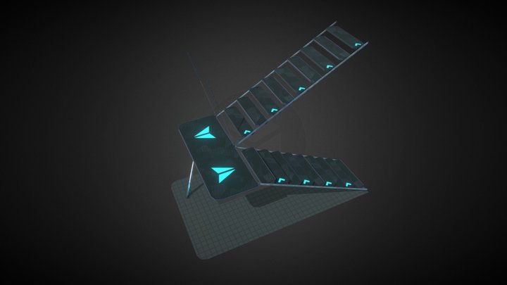 Collapsible Stairs (AIKU) - Animated 3D Model