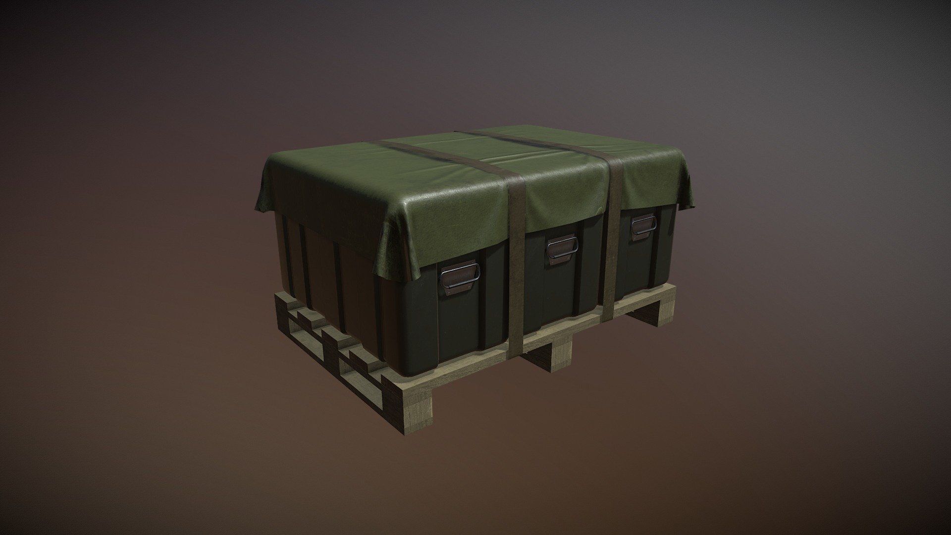 Military Pallet - 3D model by elpasquadan [815dec9] - Sketchfab