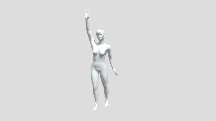 Hand Raising 3D Model