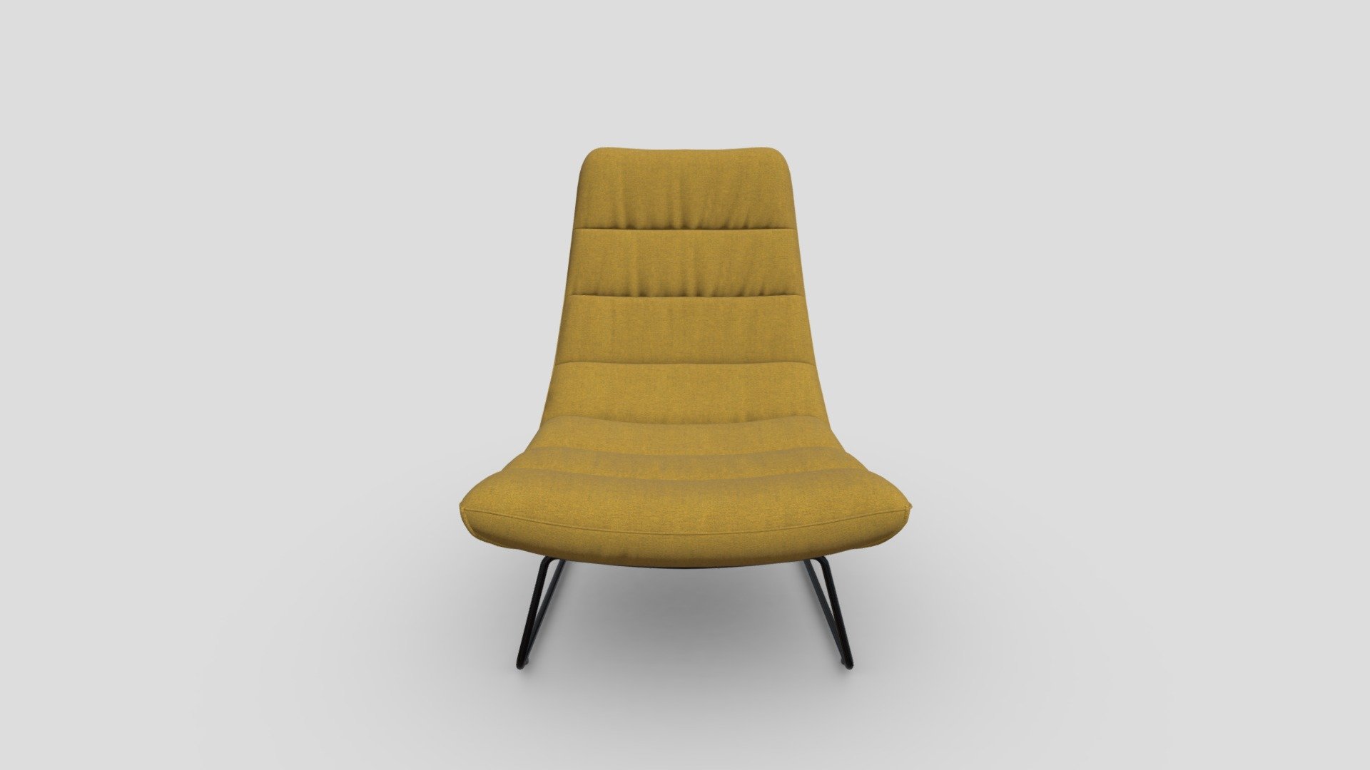 Anton Lounge Chair Mustard — Sketchfab embed 3D viewer