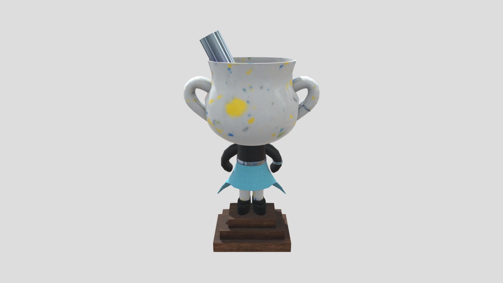 CupHead character - 3D model by mckaylaart [8160b21] - Sketchfab