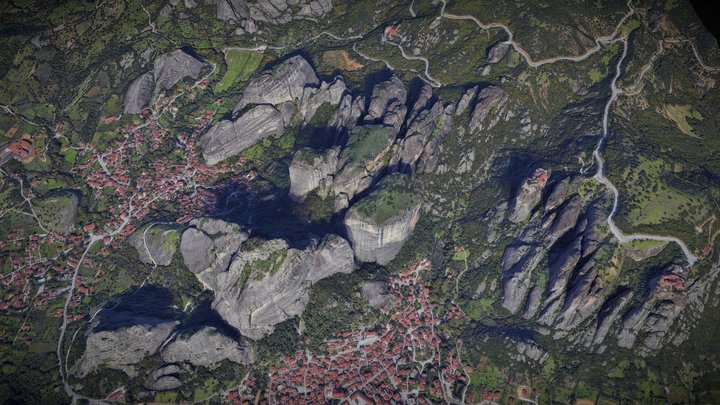 Meteora, Greece 3D Model