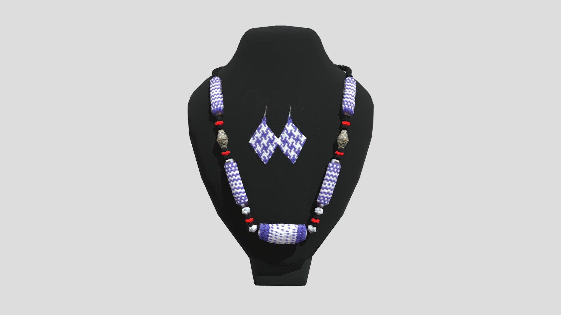 SHIRLEY-02 Sarawak Paper Beads Necklace