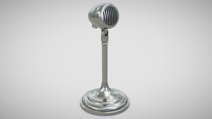 Microphone - American D5T (Clean) 3D Model