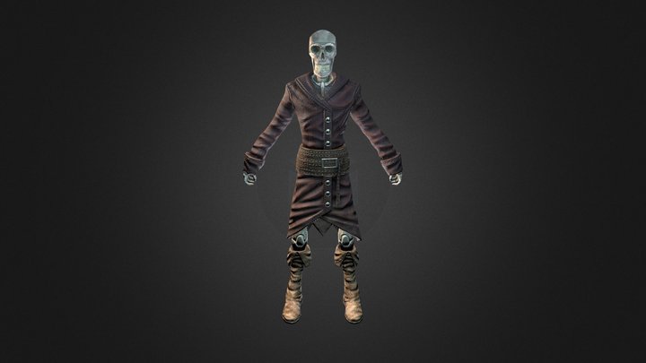 B2C1_flamant_Benjamin_skeleton 3D Model