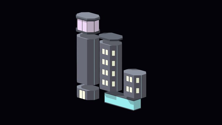 ModularTowerBuilding 3D Model