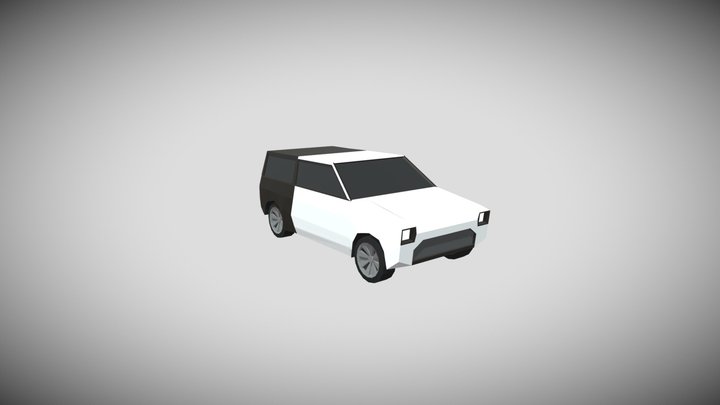 Lowpoly Racing Car 3D Model