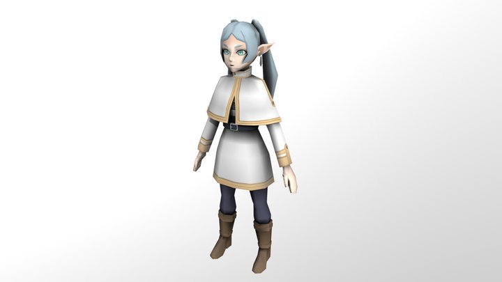 low poly frieren 3D Model