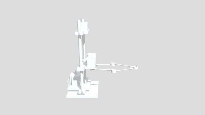 SCARA Robot CNC milled 3D Model
