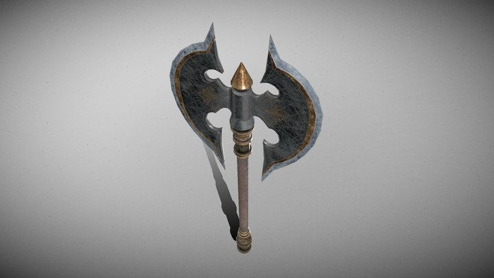 BATTLE AXE - 5 MODELS PACK 3D Model