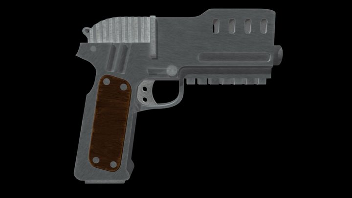 S&K Fallout Service Pistol 3D Model