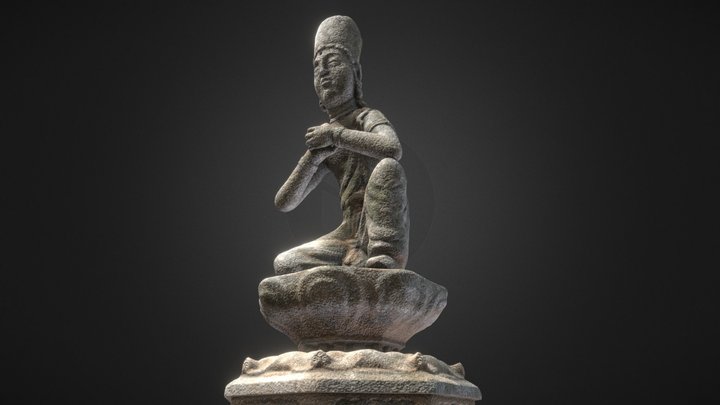 NT NO48 월정사 석조 보살 좌상 3D Model