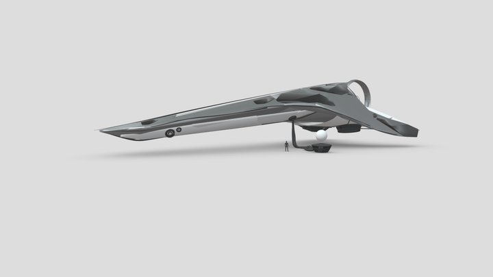 Spaceship V2 3D Model