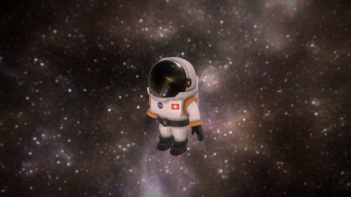 Cute Astronaut 3D Model