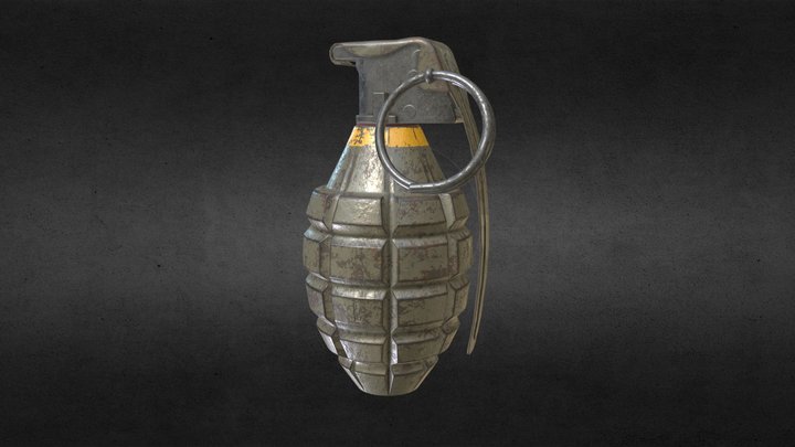 MK2 Grenade 3D Model