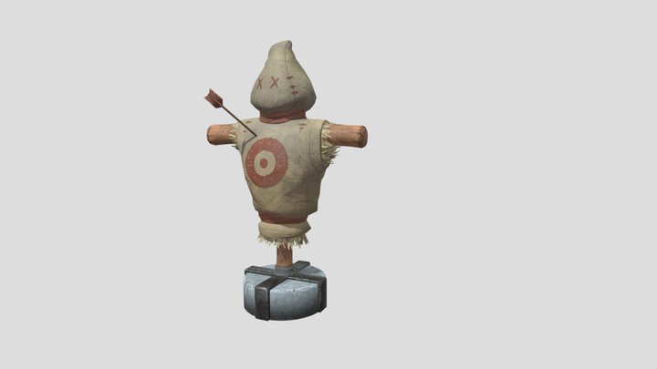 Practice Dummy Lowpoly 3D Model