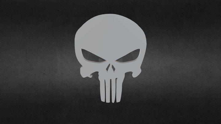Punisher-logo 3D Model