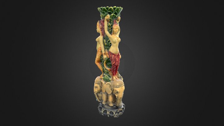 Indian Hindu Vase – Kostenloses 3D-Modell STL