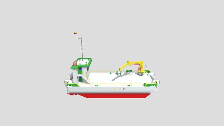 Barcaza Multipropósito 3D Model