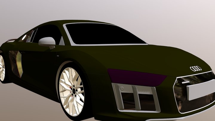 AUDI R8 2017 3D Model