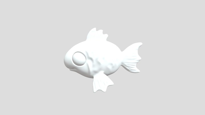 High Poly Fish 3D Model