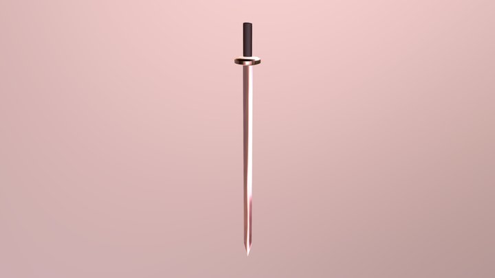 Sword Rose UV 3D Model