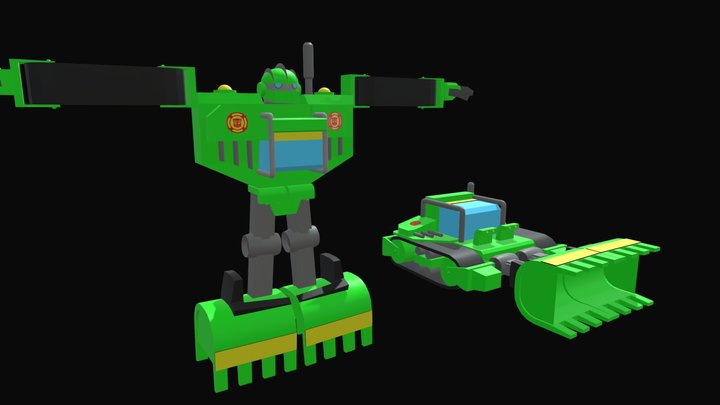 Boulder transformers Rescue Bots 3D Model