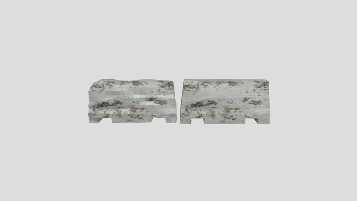 Concrete Barriers 3D Model