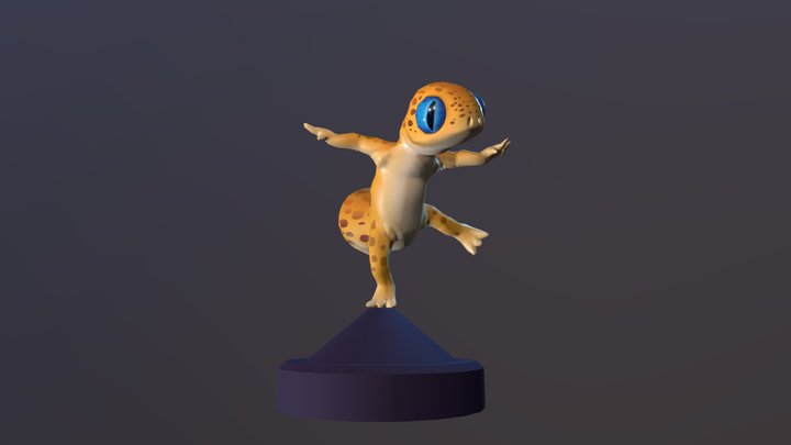 Leopard Gecko 3D Model
