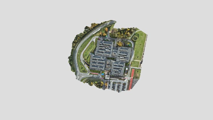 P-gebouw_drone 3D Model