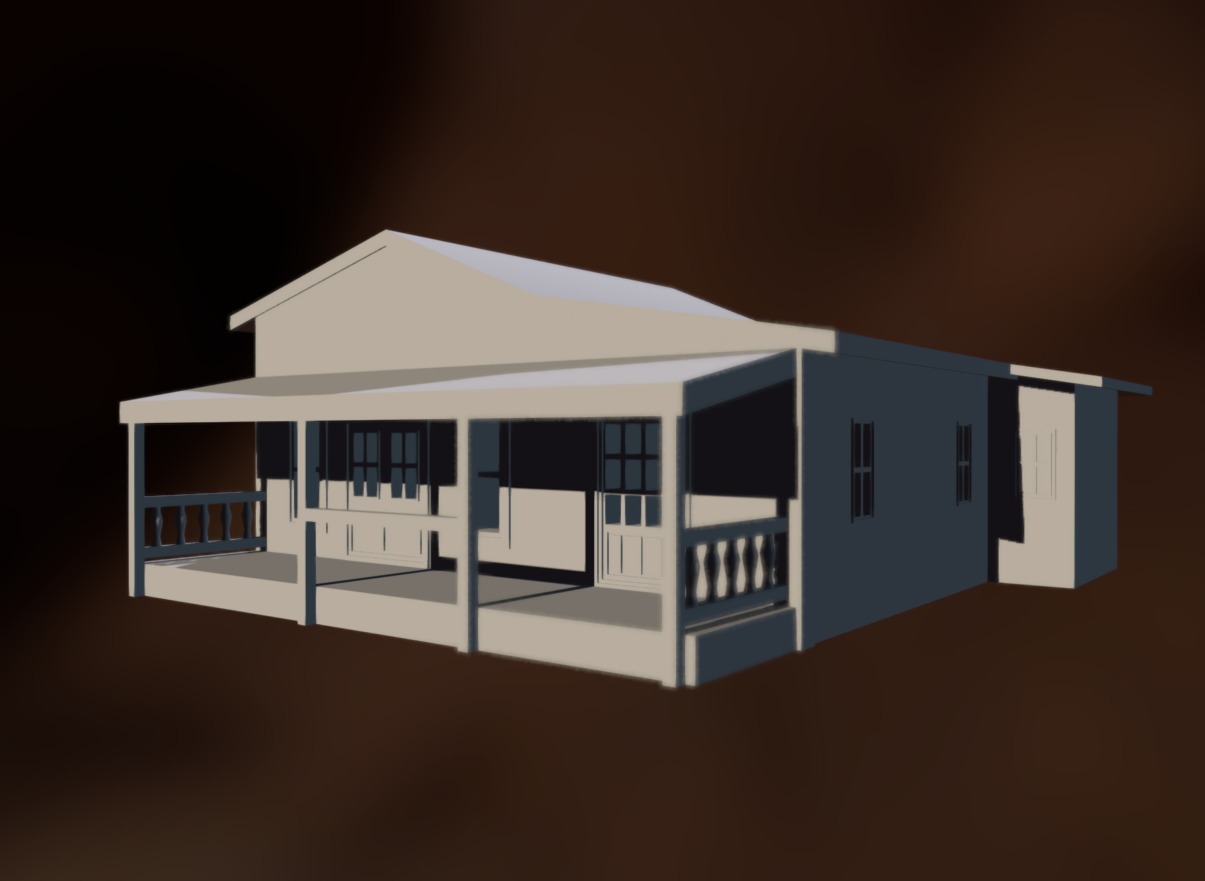 Old West House - 3D model by eain [8179877] - Sketchfab