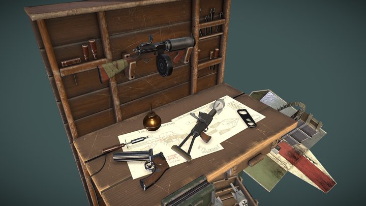 Weapons Showcase [Project Midair] 3D Model