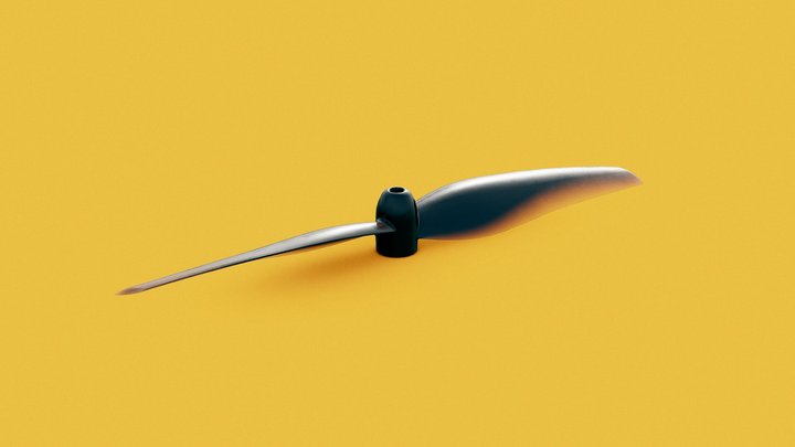 65mm Bi-Blade Propeller 3D Model