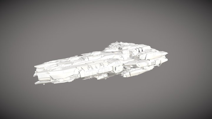 Alexander Class Destroyer BAX-01 3D Model