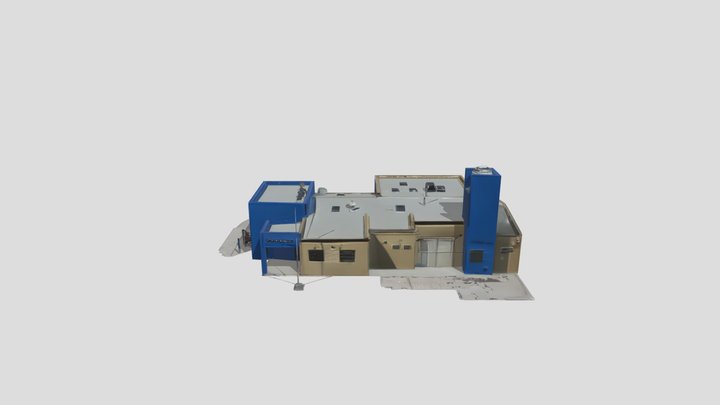3D model of a police station building.