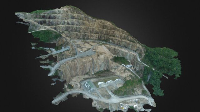 Quarry Bay Simplified 3d Mesh 3D Model
