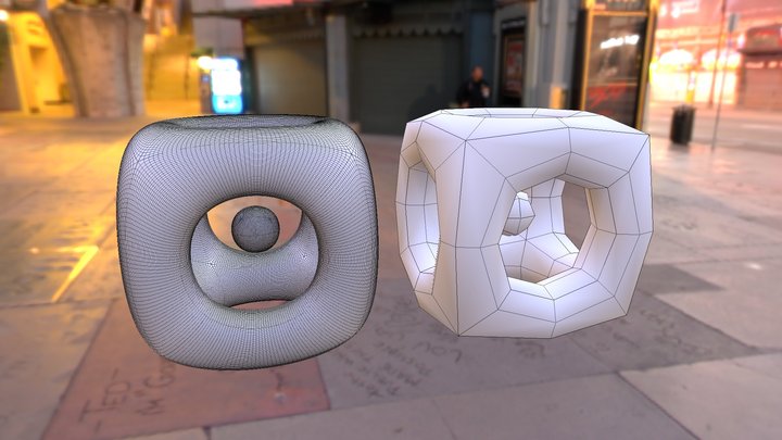 C2 surface of cubic Bézier patches 3D Model