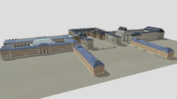 Versailles Palace France 3d Model 3D Model