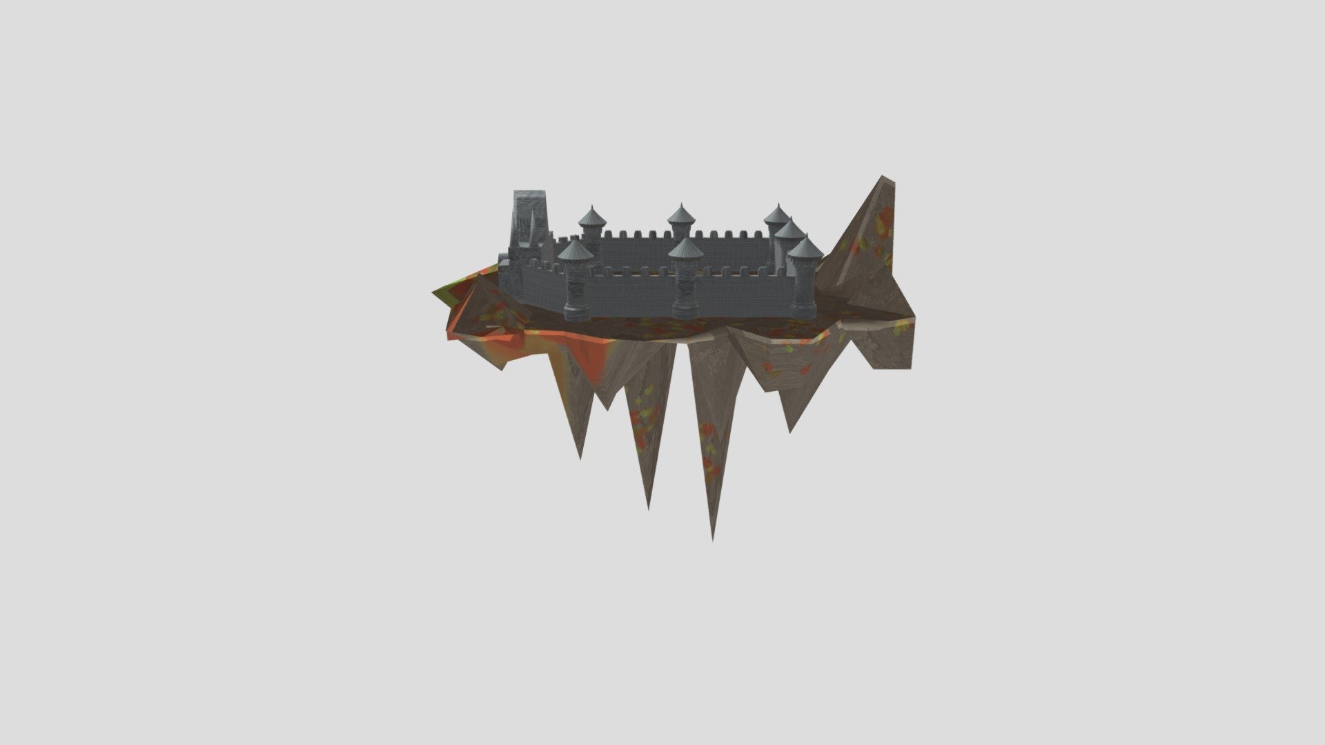 sky castle - 3D model by robocab1024 [817d6ac] - Sketchfab