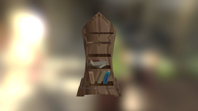 Bookcase 3D Model