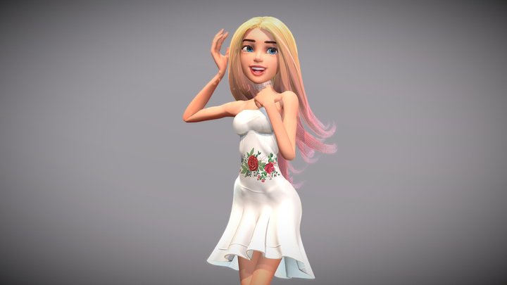 Dress Tutorial Example 3D Model