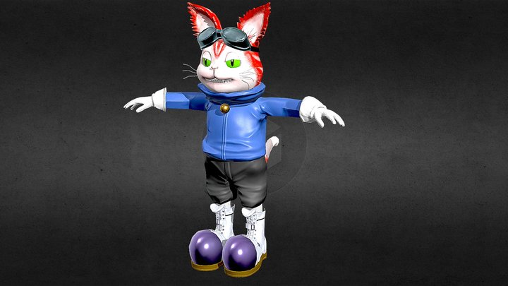 Blinx - The Cat 3D Model