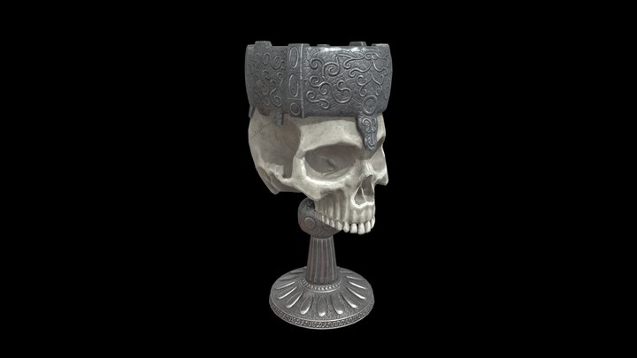 Skull Cup 3D Model