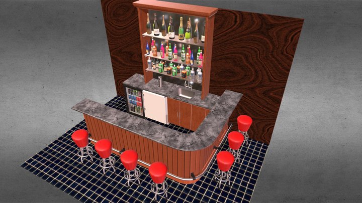 Bar bar 3D Model