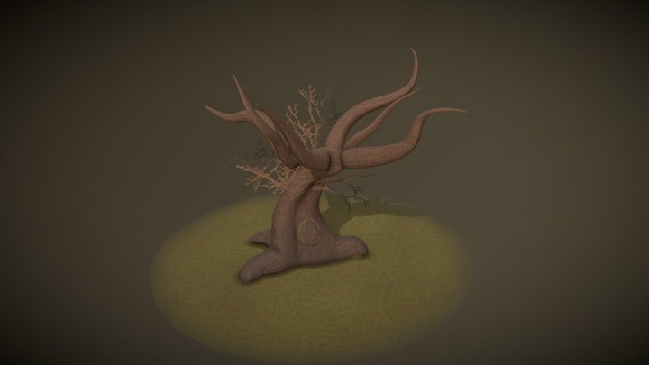 Corrupted Tree Art Test 3D Model